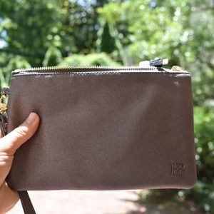 HButler Gray Sparkle charging clutch